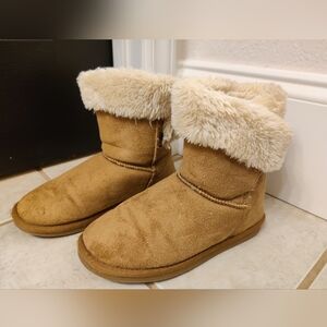 Brown Cozy Faux Fur Boots